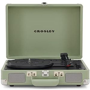 Crosley Cruiser Deluxe platina vinyl – platenspeler – platenspeler vinyl – vinyl platen – vintage platenspeler – mint