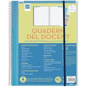 lerarenboek, weekoverzicht, catalaanse pagina