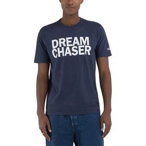 Replay T-shirt à manches courtes en coton pour homme, Blue Denim 277, S
