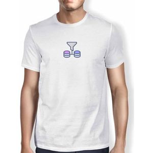 Green Fish T-shirt pour homme, Blanc., M