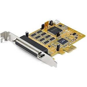 StarTech.com PCI Express RS232 8-poorts adapterkaart PCIe RS232 seriële kaart 16C1050 UART controller/uitbreidingskaart DB9 multiport ESD bescherming 15 kV Windows & Linux (PEX8S1050)