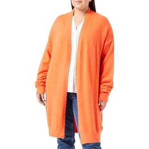 NALLY Cardigan long en tricot pour femme, Orange, XL-XXL