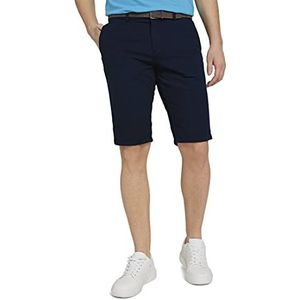 TOM TAILOR Josh chino heren bermuda, 26648 - Navy Squared Structur