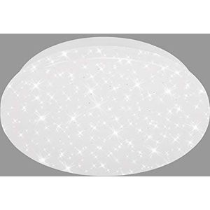 Briloner Leuchten LED plafondlamp, plafondlamp met sterrendecoratie, 8 watt, 900 lumen, 4.000 Kelvin, wit