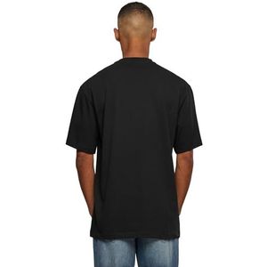 Urban Classics T-shirt met korte mouwen voor heren met afhangende schouders, 100% katoenen jersey, zwart., XXL