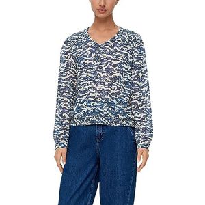 s.Oliver Damesblouse met lange mouwen blauw 44, blauw, 46, Blauw