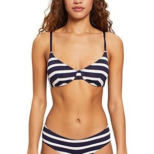 ESPRIT Bikini top met beugelcups, marineblauw, 40 (90C), Navy Blauw