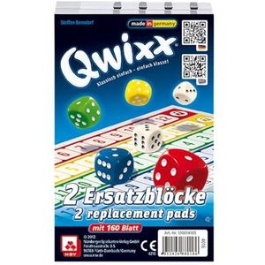 NSV 4016 QWIXX vervangblok set van 2 dobbelspel