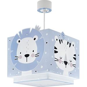 Dalber Hanglamp voor kinderen, jungledieren, blauw
