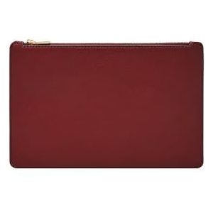 Fossil Fossil Pouch damestas metallic leer SLG1604711 (1 stuk), Rood, Casual