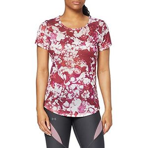 Under Armour Armour Sport Printed SS T-shirt voor dames, Roze