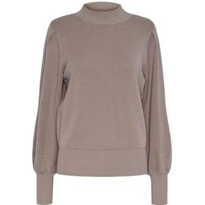 YAS YAS Fonny Ls Knit Pullover S. Noos Damestrui, grijs.