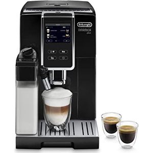 De'Longhi Dinamica Plus ECAM 370.70.B Espressomachine met molen, LatteCrema-systeem, Smart One Touch-technologie, compleet touchscreen, My-functie, zwart