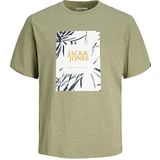 JACK & JONES JorcrayBranding Tee Ss Crew Neck T-shirt voor heren, Olijfgroen