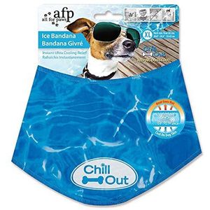 ALL FOR PAWS Chill Out Verfrissende zomerbandana voor honden, ademend, maat XL, 53-62 cm