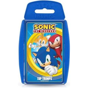 Sonic, de hedgehog, Top Trumps Special, educatief kaartspel om je favoriete personages tot leven te brengen, inclusief Tail& Knuckle, grappig familiespel vanaf 6 jaar, blauw, zilver (WM02859-EN1-6)