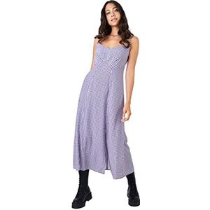 Closet London Midi-jurk met Vichy-print, 36 stuks, voor dames, violet, 42, Paars.