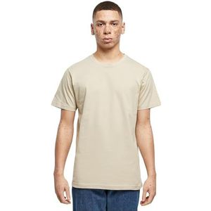Build Your Brand Build Your Brand T-shirt met ronde hals voor heren, 100% katoen, nat zand, maat XL, T-shirt voor heren (1 stuk), Bruin