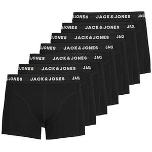 JACK & JONES Jachuey Trunks Boxershorts voor heren, 7 stuks, zwart/wit