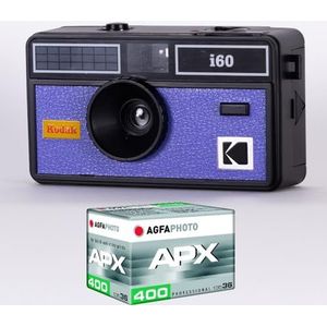 KODAK DA00259 – set camera i60 en 1 ISO 400 filmrol met 36 posities, 31 mm optische lens, geschikt voor ISO 200/400/800 films, voor 35 mm kleurfolies – blauw