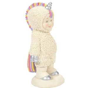 Department 56 Snowbabies figuur gekleed in eenhoorn, 10,2 cm, meerkleurig