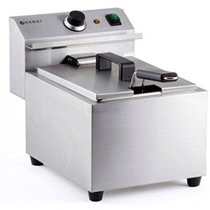 HENDI Mastercook 209202 Friteuse met afvoerkraan, 8 liter