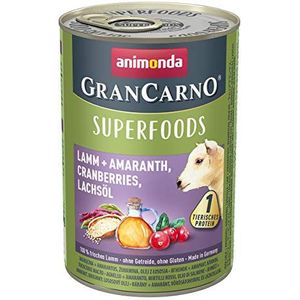 Animonda GranCarno Volwassen Superfood Lam & Amaranth 400g (hoeveelheid: 6 per besteleenheid)