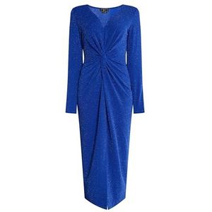 ZITHA Robe midi pour femme avec robe pailletée, bleu roi, M