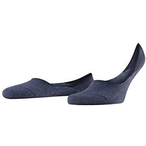 FALKE Step Medium Cut onzichtbare sokken voor heren, katoen, duurzaam, wit, zwart, meerdere kleuren, voetbescherming, middenhals, anti-slip systeem op de hiel, 1 paar, blauw (Navy Melange 6127)