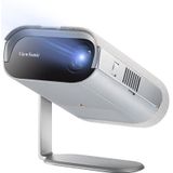 ViewSonic M1 Pro Draagbare led-projector (HD, 600 lumen, geïntegreerde batterij, HDMI, USB, USB-C, wifi, Bluetooth, SD-kaartlezer, 3 watt luidspreker) grijs