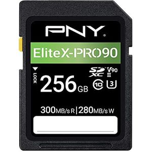 PNY SD-geheugenkaart 256 GB X-Pro 90 klasse 10 U3 V90 UHS-II