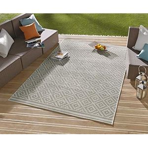 Northrugs Tapijt binnen en buiten ruit crème 160 x 230 cm