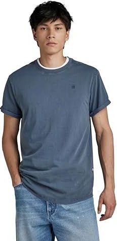 G-STAR RAW Lash T-shirts voor heren (1 stuk), Blauw (Salute Gd 2653-d418)