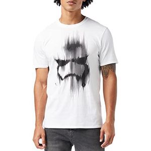 Star Wars Trooper Mask T-shirt voor heren, stormtrooper masker wit