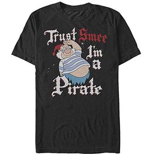 Disney Peter Pan Smee Pirate Organic T-shirt met korte mouwen uniseks, zwart.