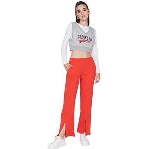 Trendyol Heren middelhoge tailleband joggingbroek joggingbroek dames rood S rood, S, Rood