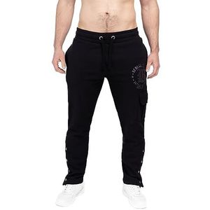 BENLEE Ventura Pantalon de jogging pour homme Coupe normale, Noir/gris, S