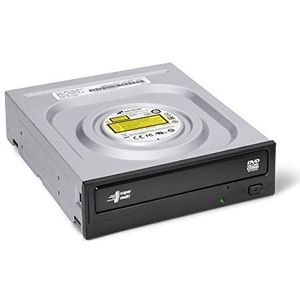 Hitachi-LG GH24 Interne DVD-RW CD-RW ROM DVD-speler voor laptop/desktop-pc, compatibel met Windows 10, M-Disk-ondersteuning, 24x schrijfsnelheid (software inbegrepen) - zwart