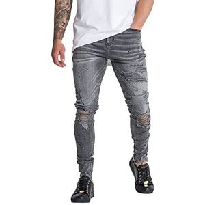 Gianni Kavanagh skinny jeans torsion grijs heren, grijs.