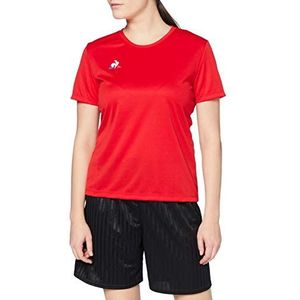 Le Coq Sportif N°1 SS Match Premium W T-shirt voor dames met korte mouwen, rood (zuiver rood)