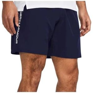 Under Armour Geweven grafische shorts voor heren shorts, Navy / Wit