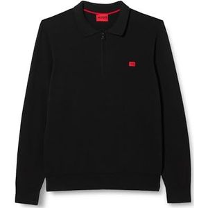 HUGO San Peer-C Pull tricoté pour homme, noir1, taille XXL, noir 1, XXL