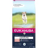 EUKANUBA Grain Free – graanvrij droogvoer voor oudere honden van kleine en middelgrote rassen – rijk aan zeevis