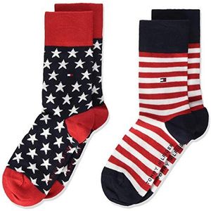 Tommy Hilfiger Th Kids Sock 2p Stars and Stripes sokken