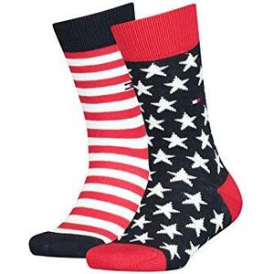 Tommy Hilfiger Th Kids Sock 2p Stars and Stripes sokken