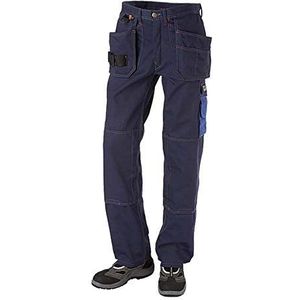 J.A.K. 920446124 Serie 9204 65% polyester / 35% katoen broek met hangende zakken, marine, 68 R (49/32) maat, marineblauw, koningsblauw.