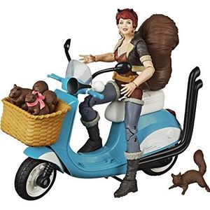 Hasbro Marvel Legends Series 15 cm verzamelbaar actiefiguur onbewogen eekhoorn meisje speelgoed, premium design, inclusief voertuig en accessoires