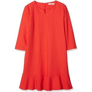 0039 Italy dames maxi-jurk, rood (vuurrood 0647)