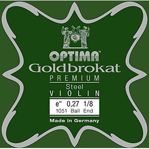 Optima Brokaat premium vioolsnaren 1/8 E 0,27 K goud