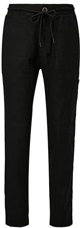 s.Oliver 2143824 linnen broek 7/8 dames, Zwart 9999